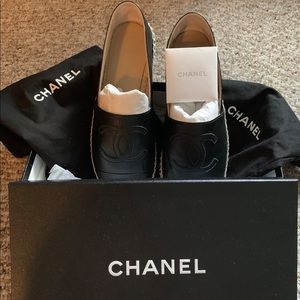 Women Chanel Espadrilles Cc Logo